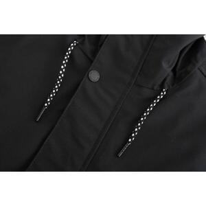 ALPINE PRO Pánský kabát s membránou ptx DOREJ black XL, Černá