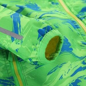 ALPINE PRO Dětská softshellová bunda s membránou LANCO neon green 104-110, 104/110