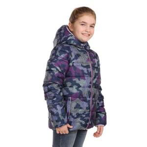 ALPINE PRO Dětská oboustranná bunda hi-therm EROMO pastel lilac varianta pd 128-134, 128/134