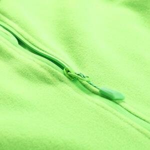 ALPINE PRO Pánská fleecová mikina GARIM neon green gecko L, Zelená