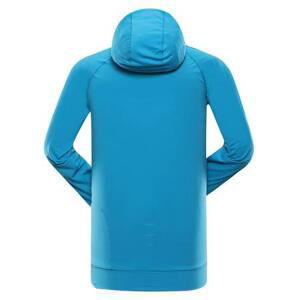 ALPINE PRO Pánská rychleschnoucí mikina LIGHT neon atomic blue L, Modrá