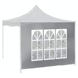 Bočnice pro párty stan WINDOW 2x3m 420D šedá WATERPROOF