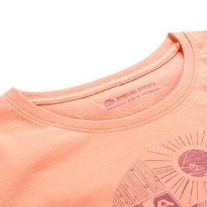 ALPINE PRO Dámské triko z organické bavlny ECCA peach pink varianta pb XXL