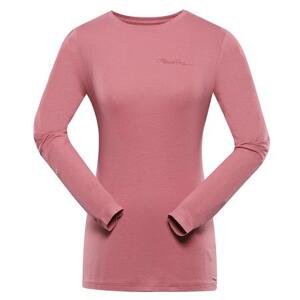 Alpine Pro triko dámské dlouhé EVICA růžové S, Růžová