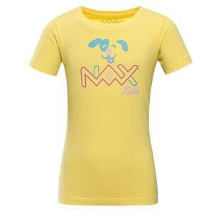 NAX Dětské bavlněné triko LIEVRO aspen gold varianta pa 104-110