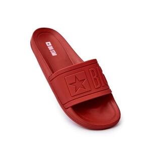 Big Star Shoes Pánské pantofle Big Star - červené Velikost: 42, Červená