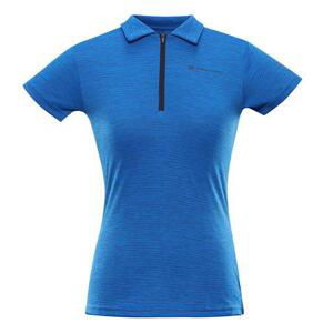 ALPINE PRO Dámské rychleschnoucí polo triko DONNA electric blue lemonade S, Modrá