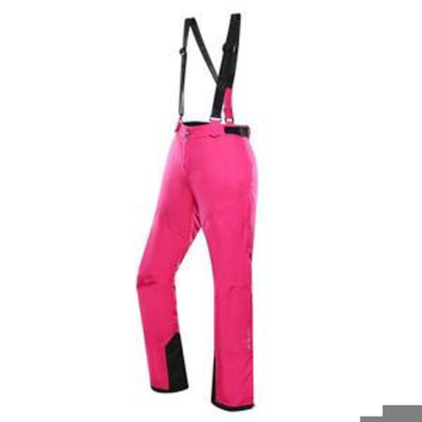 ALPINE PRO Dámské lyžařské kalhoty s membránou ptx ANIKA 3 pink glo XL, Růžová
