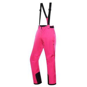 ALPINE PRO Dámské lyžařské kalhoty s membránou ptx LERMONA pink glo L, Růžová