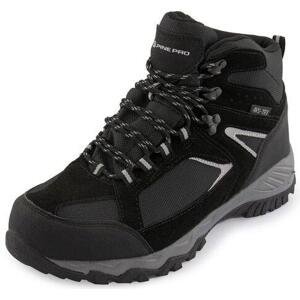 ALPINE PRO Kotníková outdoorová obuv s membránou ROMOOS black 43, Černá