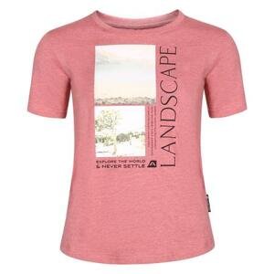 ALPINE PRO Dámské bavlněné triko GORENA dusty rose varianta pa L-L, Růžová