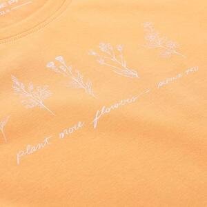 ALPINE PRO Dámské bavlnené triko NORDA peach varianta pb S, Oranžová
