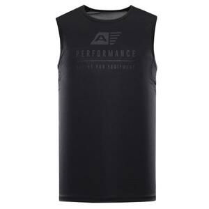 ALPINE PRO Pánské rychleschnoucí tílko MIXED black XXL, Černá