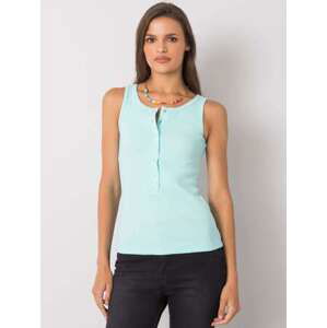 Fashionhunters Samantha mint top na zip Velikost: JEDNA VELIKOST