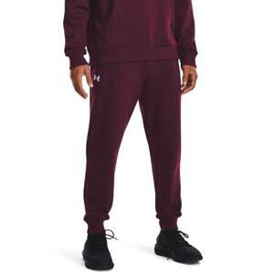 Under Armour Pánské tepláky Rival Fleece Joggers dark maroon XXL