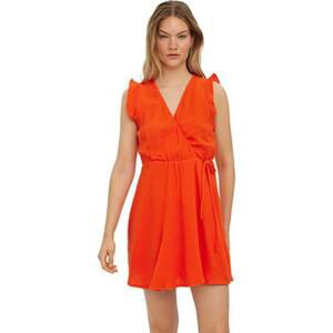 Vero Moda Dámské šaty VMNATALI 10263273 Cherry Tomato S