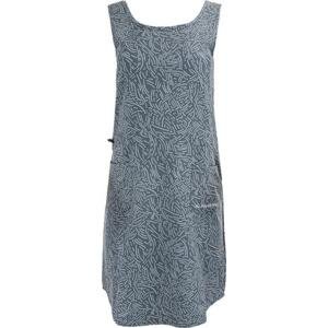 ALPINE PRO Dámská šaty, sukně CYPHERA dk.true gray M, neutrální / zemitá