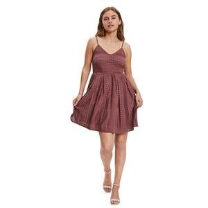 Vero Moda Dámské šaty VMHONEY Regular Fit 10220925 Rose Brown L