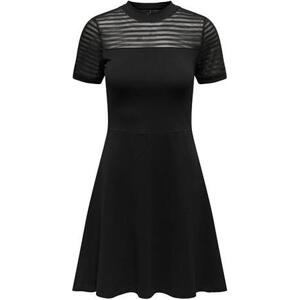 ONLY Dámské šaty ONLNIELLA Slim Fit 15315786 Black S