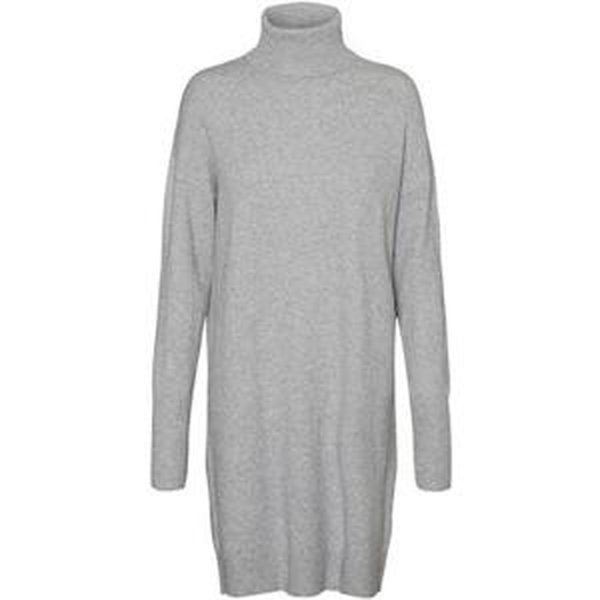 Vero Moda Dámské šaty VMBRILLIANT 10199744 Light Grey Melange XXL