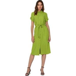 Jacqueline de Yong Dámské šaty JDYLION Regular Fit 15287297 Lima Bean Green S
