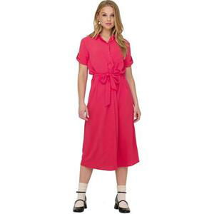 Jacqueline de Yong Dámské šaty JDYLION Regular Fit 15287297 Viva Magenta M