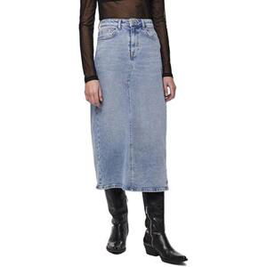 Pieces Dámská sukně PCBELLA 17147761 Medium Blue Denim XS