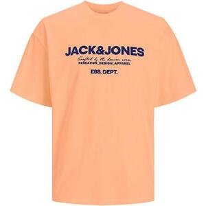 Jack&Jones Pánské triko JJGALE Relaxed Fit 12247782 Apricot Ice XL