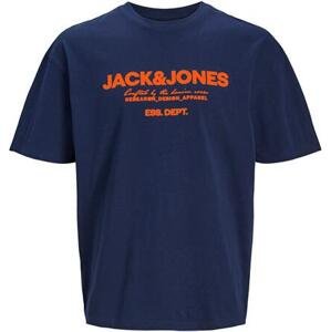 Jack&Jones Pánské triko JJGALE Relaxed Fit 12247782 Sky Captain XL
