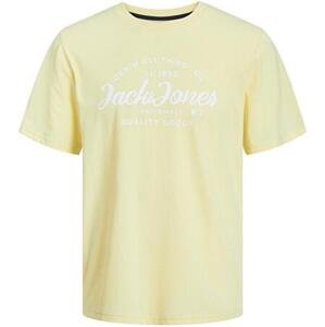 Jack&Jones Pánské triko JJFOREST Standard Fit 12247972 French Vanilla XXL