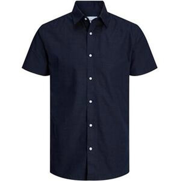 Jack&Jones Pánská košile JJJOE Slim Fit 12248201 Navy Blazer XXL