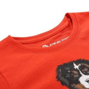 ALPINE PRO Dětské bavlněné triko SMALLO flame scarlet varianta pa 92-98