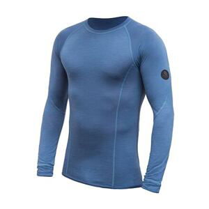 SENSOR MERINO AIR pánské triko dl.rukáv riviera blue Velikost: S