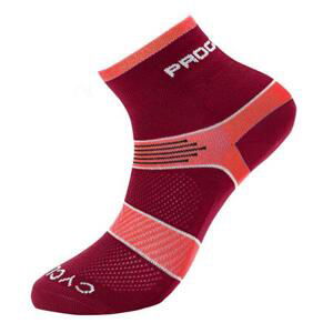 PROGRESS CYCLING socks 35-38 vínová/růžová, 3-5