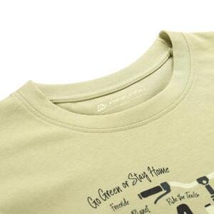 ALPINE PRO Pánské triko z organické bavlny TERMES weeping willow varianta pb XS, Zelená