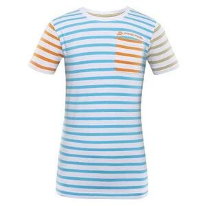 ALPINE PRO Dětské bavlněné triko BOATERO swim cap 140-146