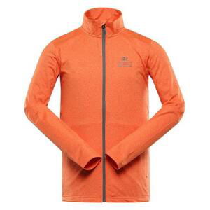 ALPINE PRO Pánská rychleschnoucí mikina GOLL spicy orange XL, Oranžová