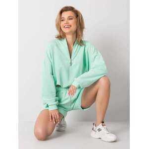 Fashionhunters Dámská mikina s mint S/M