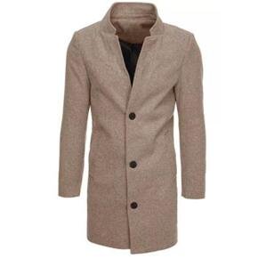 Dstreet Pánský jednořadý kabát hnědý CX0442 S, Velbloud