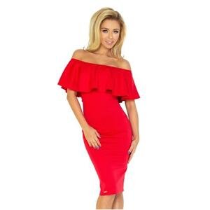 Numoco Dámské španělské šaty - červené Velikost: L, Červená
