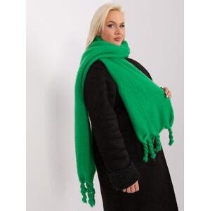Fashionhunters Zelený hladký zimní šátek Velikost: ONE SIZE, JEDNA, VELIKOST