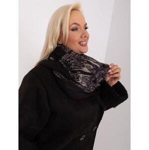 Fashionhunters Černobílý dámský šátek z viskózy.Velikost: JEDNA VELIKOST