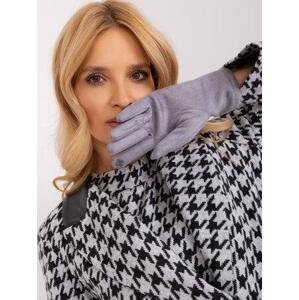 Fashionhunters Šedé zateplené dámské rukavice.Velikost: L/XL
