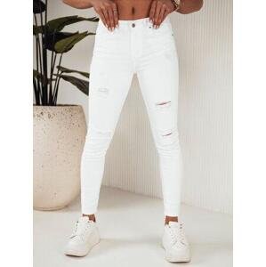 Dstreet NOEL dámské džínové kalhoty bílé UY1871 Velikost: XL, Bílá,