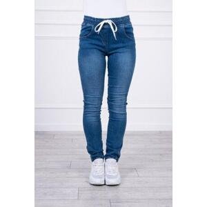 Kesi Denim trousers with a drawstring jeans Velikost: 4XL-5XL-6XL, Jeansowy