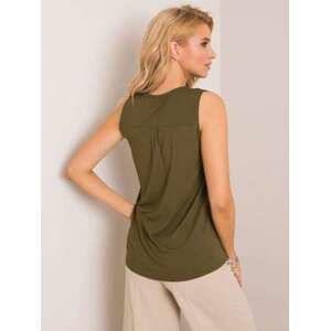 Fashionhunters Khaki top Friendly Velikost: M