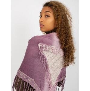 Fashionhunters Dámský fialový mušelínový šátek Velikost: ONE SIZE, JEDNA, VELIKOST