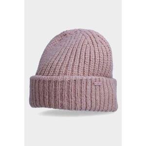 Kesi Dámská zimní čepice s vlnou 4F růžová Velikost: S - délka8.Šířka 5,5 cm