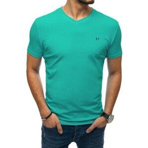 Dstreet Pánské hladké tmavě zelené tričko RX5353 L, Zelená