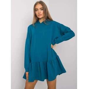 Fashionhunters Šaty z mořské bavlny s kapucí L / XL